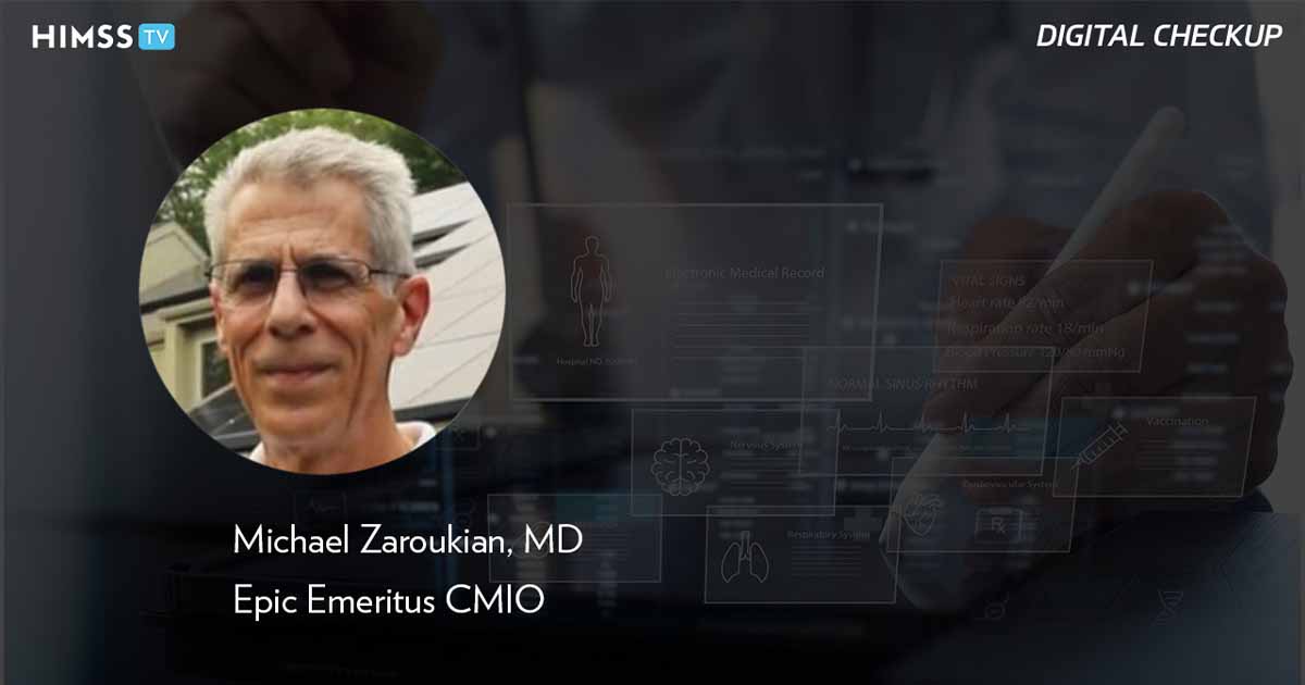 Dr. Michael Zaroukian, Epic Emeritus CMIO_Doctor using digital tablet with hologram Photo by Tippapatt/iStock/Getty Images Plus