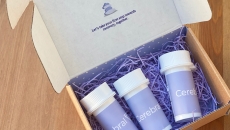 A box containing Cerebral prescriptions that reads "Let's take your first step toward recovery, together."