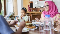 Family enjoying a meal Family enjoying a meal