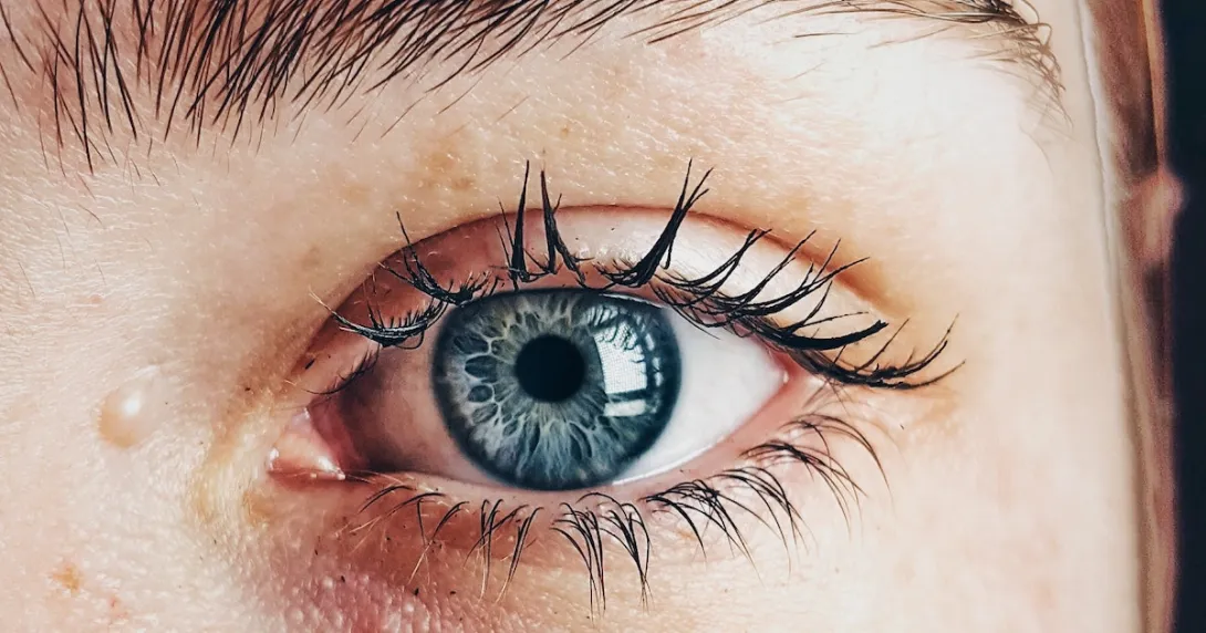 Person's face close up with a focus on their eye