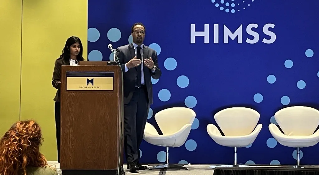
  Mount Sinai Health System's Darryl Hollar and Cathleen Mathew
