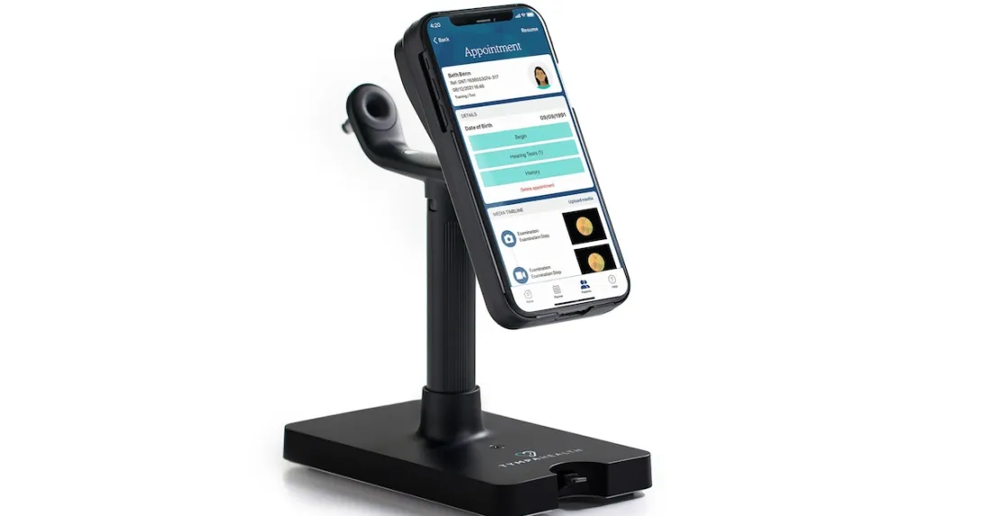 
  TympaHealth's hearing assessment device
