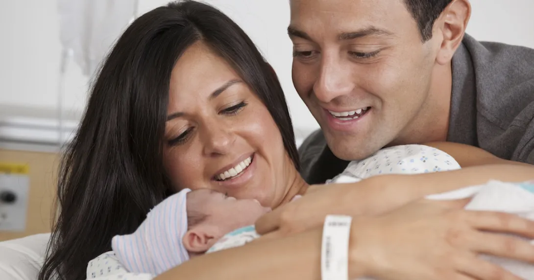 Parents with a newborn baby Parents with a newborn baby