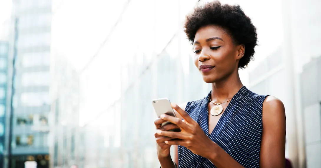 Person on a phone