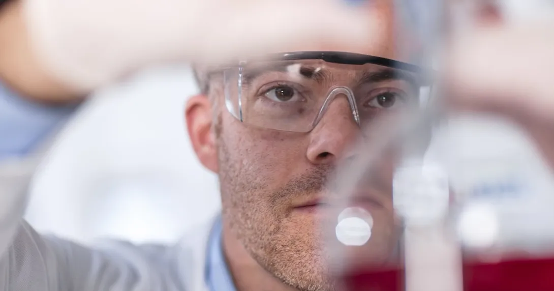 Close up of lab technician working Close up of lab technician working