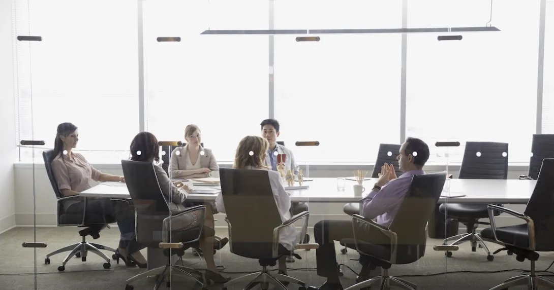 Executives in a conference room Executives in a conference room